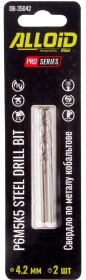 Набір свердл Alloid спіральних по металу ProSeries 00000061889 4.2 мм 2 шт.