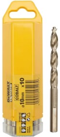 Набор сверл DeWALT спиральных по металлу Extreme Industrial Cobalt DT4942 10 мм 10 шт.