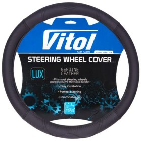Чехол на руль Vitol B 316 кожа с перфорацией цвет черный