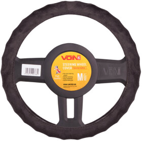 Чехол на руль Voin VLOD-AL2705 алькантара цвет черный