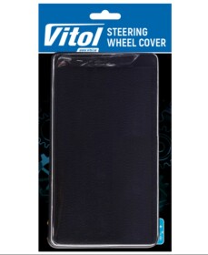 Оплетка на руль Vitol VSF-H68/3 кожа с перфорацией с 3 швами цвет черный