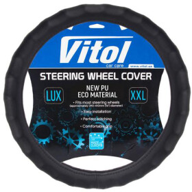Чехол на руль Vitol VLOD-NPU06 BK эко-кожа цвет черный