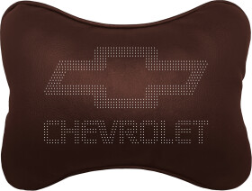 Подушка-подголовник StatusCASE коричневая Chevrolet ap0012802