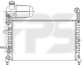 Радиатор охлаждения двигателя FPS FP26A786