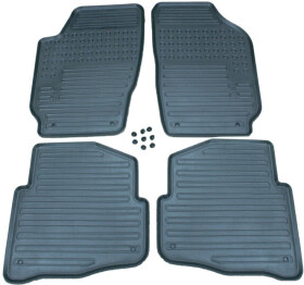 Комплект килимків VAG DCC400001 чорний з логотипом Skoda