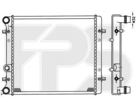 Радиатор охлаждения двигателя FPS FP64A433