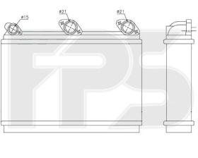 Радиатор печки FPS FP14N103