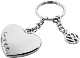 Брелок VAG Keyring with Swarovski з логотипом сірий 33D087010A