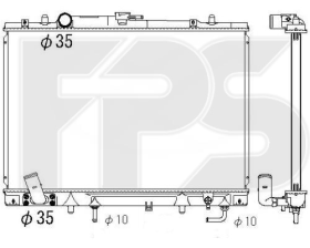 Радіатор охолодження двигуна FPS FP48A1357