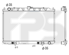 Радиатор охлаждения двигателя FPS FP50A75