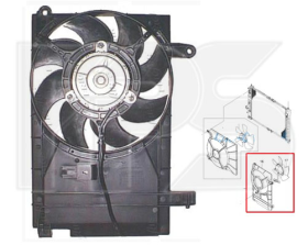 Вентилятор системы охлаждения двигателя FPS FP17W355