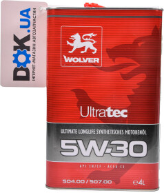 Моторное масло Wolver UltraTec 5W-30 синтетическое