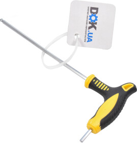 Ключ шестигранний Сила 202561 T-подібний 3 мм з кулеподібним наконечником