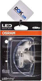 Автолампа Osram LEDriving Premium C5W SV8,5-8 1 W белая 6498CW-01B