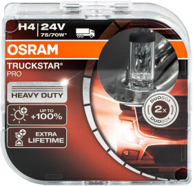 Автолампа Osram Truckstar Pro H4 P43t 70 W 75 W прозора 64196tsphcbduo