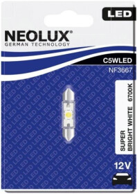 Автолампа Neolux® Super Bright White C5W S8.5d 1 W NF36671B