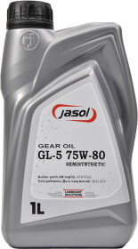 Трансмиссионное масло Jasol Gear Oil GL-5 75W-80 полусинтетическое