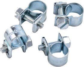 Хомут Vorel 73780 винтовой 8-10 мм сталь оцинкованная W1 4 шт