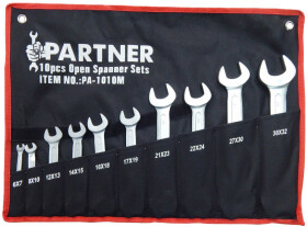 Набор ключей рожковых Partner PA-1010M 6x7-30x32 мм 10 шт