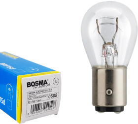 Автолампа Bosma P21/5W BAY15d 21 W 5 W белая 0508