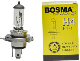 Автолампа Bosma Long Life Heavy Duty H4 P43t 55 W 60 W 6722