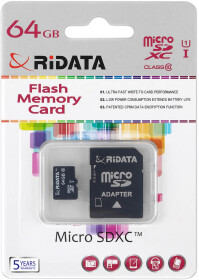 Карта памяти RiDATA microSDXC 64 ГБ