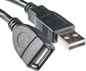 Подовжувач PowerPlant KD00AS1212 USB - USB