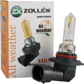 Автолампа Zollex All weather HB3 P20d 60 W прозрачная 2861524