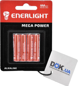 Батарейка Enerlight Mega Power 90030104 AAA (мизинчиковая) 1,5 V 4 шт