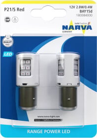 Автолампа Narva Range Power LED P21/5W BAY15d 2,7 W белая 180082b