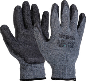 Рукавички робочі MasterTool хб з латексним покриттям сірі