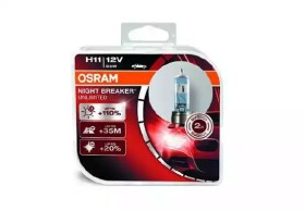 Автолампа Osram Night Breaker Unlimited H11 PGJ19-2 55 W прозрачно-голубая 64211NBU-HCB