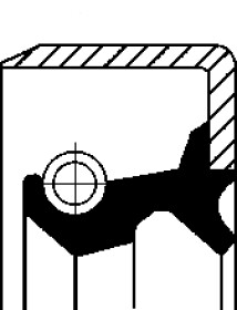 Сальник полуоси Corteco 19019542B