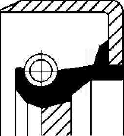 Сальник коленвала Corteco 12011279