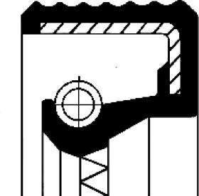 Сальник первинного вала Corteco 15510042