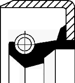 Сальник полуоси Corteco 19016649B