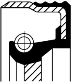 Сальник колінчастого вала Corteco 01020045