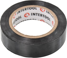 Ізоляційна стрічка Intertool it0011 чорна ПВХ 17 мм x 10 м