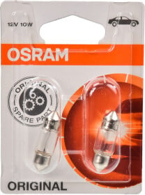 Автолампа Osram Original C10W SV8,5-8 10 W прозора 643802B