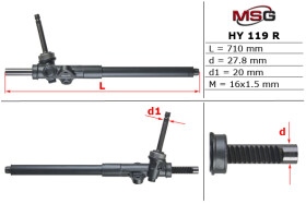 Рульова рейка MSG Rebuilding hy119r