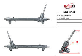 Рулевая рейка MSG (відновлення) ma110r