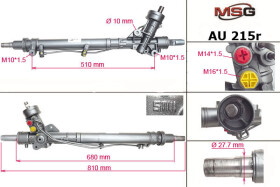 Рульова рейка MSG Rebuilding au215r