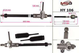 Рульова рейка MSG HY106