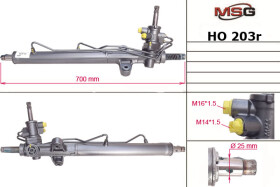 Рулевая рейка MSG Rebuilding ho203r