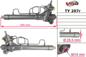 Рульова рейка MSG Rebuilding ty207r