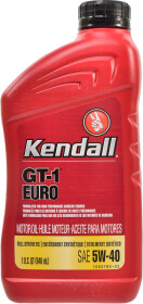Моторное масло Kendall GT-1 EURO Premium Full Syntethic 5W-40 синтетическое