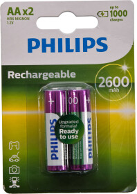 Акумуляторна батарейка Philips Rechargeable R6B2A260/10 2600 mAh 2