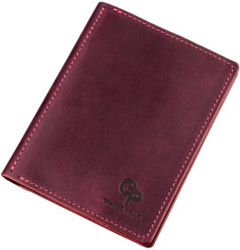 Обложка для паспорта Grande Pelle 11190 бордовый