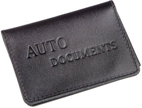 Обкладинка для прав і техпаспорта Shvigel 13966 колір чорний