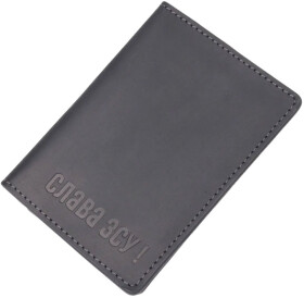 Обкладинка для прав і техпаспорта Grande Pelle Слава ЗСУ 16750 колір чорний